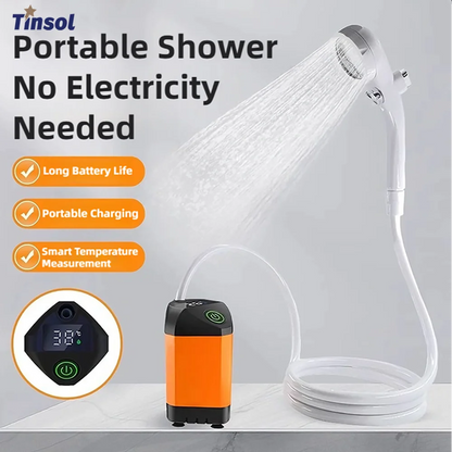Portable Rechargeable Electric Shower Pump 2026 – USB Powered Waterproof for Outdoor Camping Beach Hiking Pet Bath Car Wash