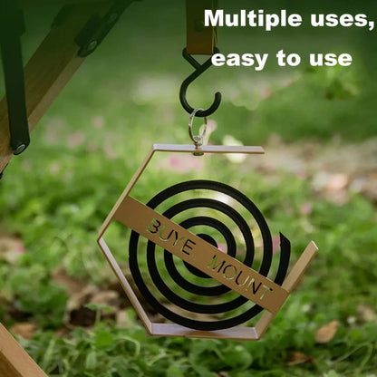 Hanging Mosquito Coil Holder - Outdoor Camping Tray for Hiking & Tourist Supplies
