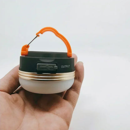 Portable 10W COB+LED Outdoor Lantern - 1800mAh USB Rechargeable Camping Light for Hiking, Fishing & Night Adventures