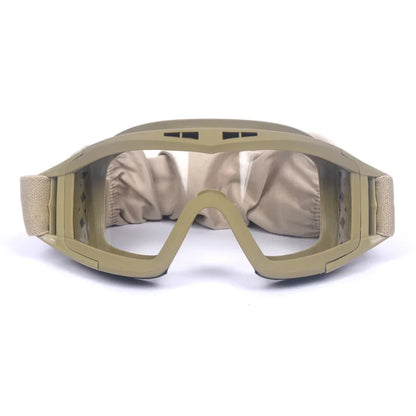 Tactical Airsoft Goggles - 3 Interchangeable Lens - Windproof Dustproof Protection for Shooting, Motocross, Motorcycle & Mountaineering