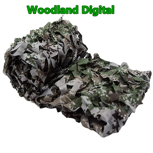 210D Oxford Military Camouflage Netting - Garden Gazebo Sun Shelter Net for Hunting & Outdoor Use