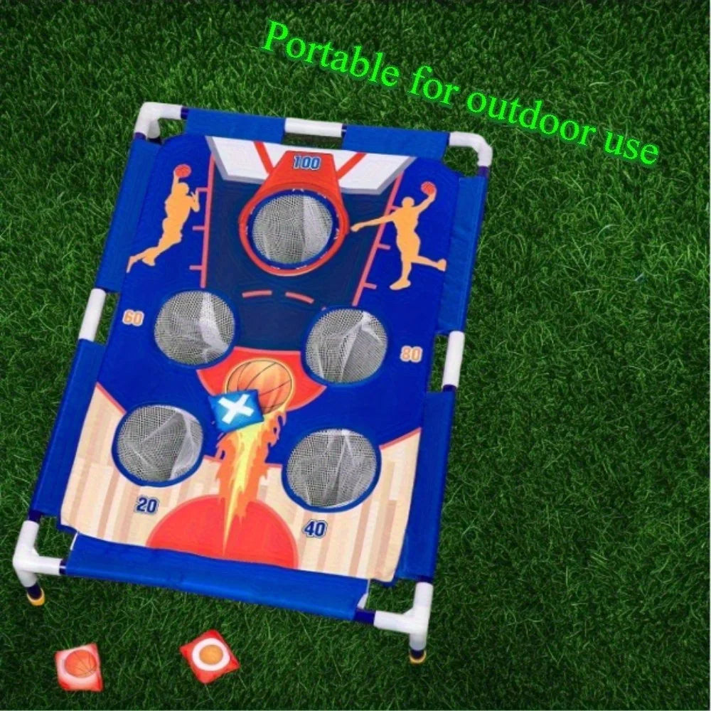 Portable Bean Bag Toss Game Set - Sandbag Throwing Game for Kids Ages 3+ and Adults