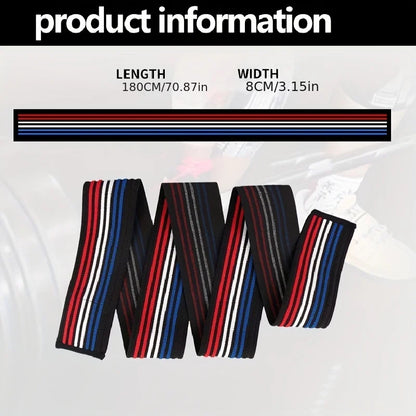 Premium Knee Compression Wraps - Elastic Fitness Straps for Weight Lifting, Squats & Gym Training Support