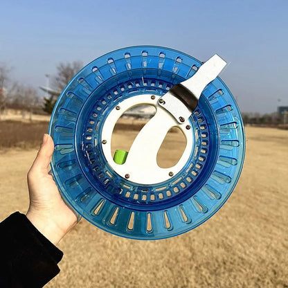 Premium PET Kite Line Winder with Lock - Fire Wheel String Spool - 18/20/22/26cm - Flying Kite Reel with String