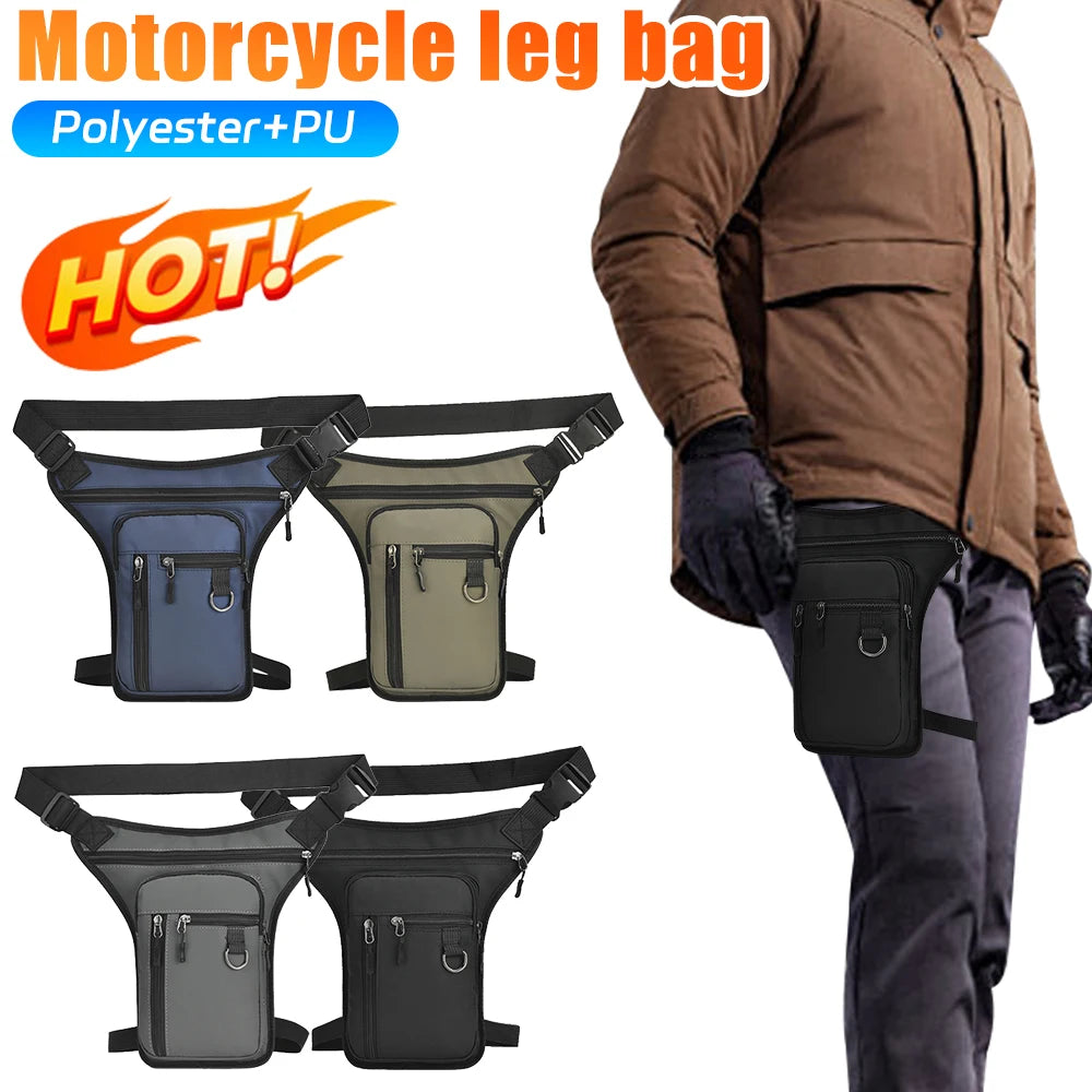 Drop Leg Waist Bag - Multi-Position Tactical Thigh Pack for Motorcycle Riding & Outdoor Activities