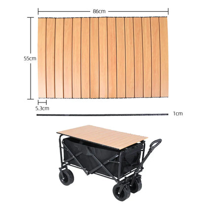 Heavy-Duty Collapsible Beach Wagon - All-Terrain Wheels, Large Capacity Folding Cart for Outdoor Camping