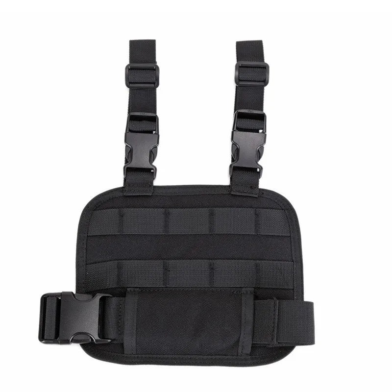 MOLLE Tactical Drop Leg Platform - Adjustable Thigh Panel with Pouch Attachment System