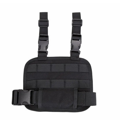 MOLLE Tactical Drop Leg Platform - Adjustable Thigh Panel with Pouch Attachment System