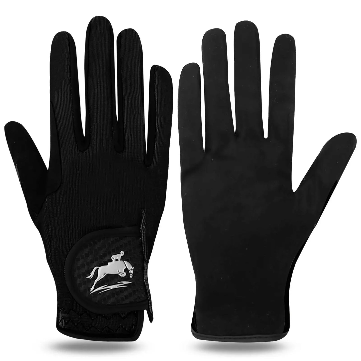 Women's Equestrian Riding Gloves - Breathable Mesh, Lightweight, Comfortable Grip, All-Weather Color Pack