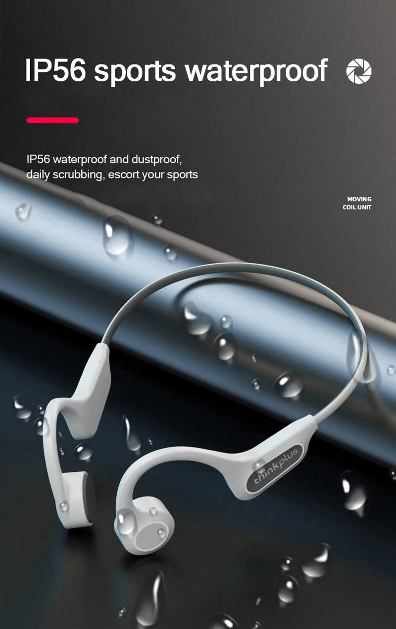Bone Conduction Wireless Headphones - Bluetooth 5.1 HiFi Sport Earphones with Low Latency
