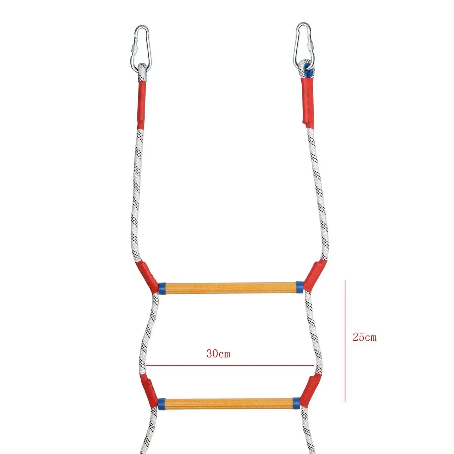 Heavy Duty Marine Rope Ladder - Resin Step Boat Ladder for Kayak, Inflatable Boat, Yacht & Water Sports