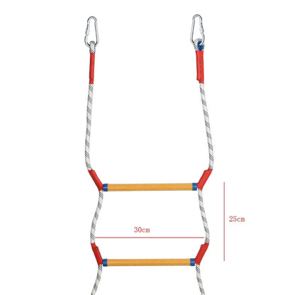 Heavy Duty Marine Rope Ladder - Resin Step Boat Ladder for Kayak, Inflatable Boat, Yacht & Water Sports