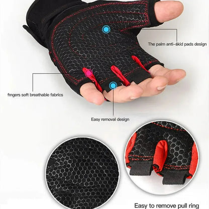 Half-Finger Performance Training Gloves with Wrist Support
