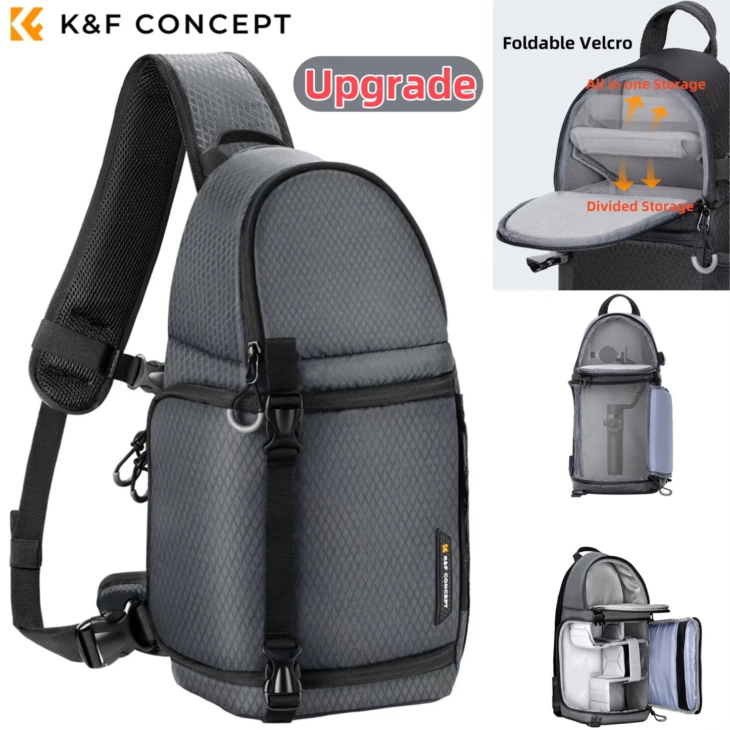 Camera Sling Backpack 10L - Waterproof DSLR/SLR Photography Bag