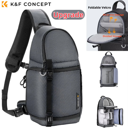 Camera Sling Backpack 10L - Waterproof DSLR/SLR Photography Bag