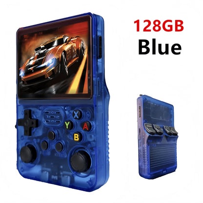Retro Handheld Game Console R36S - 3.5" IPS Screen - 128GB Storage - Linux System - Portable Pocket Player (R36 Ultra/PRO)