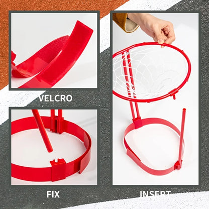 Head Hoop Basketball Headband Game - 2 Pack Set with 20 Balls - Adjustable Carnival Party Game for Kids & Adults