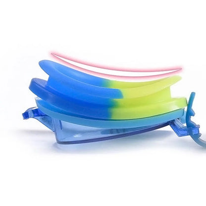 Kids Waterproof Swimming Goggles - Colorful Cartoon Pony Design with Anti-Fog & Adjustable Strap