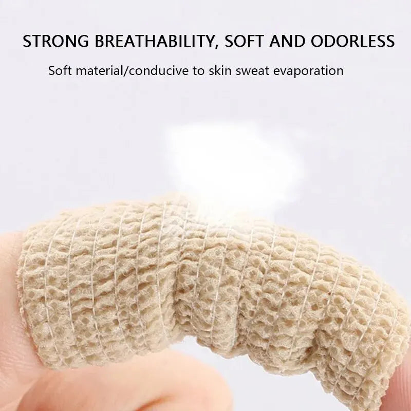 Athletic Self-Adhesive Cohesive Bandage Wrap - Skin Tone Non-Woven Elastic Stretch Tape