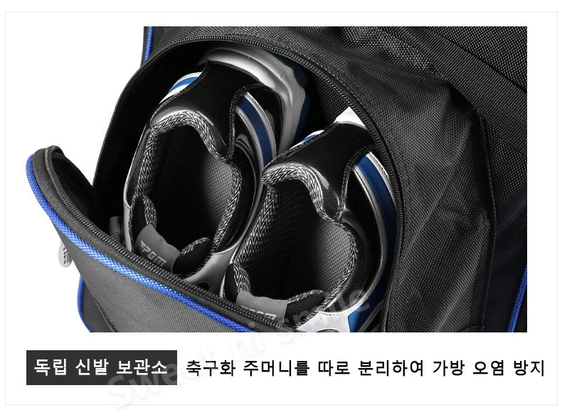 Golf Travel Bag with Wheels - Foldable Airline Golf Club Cover with Padded Straps for Air Travel