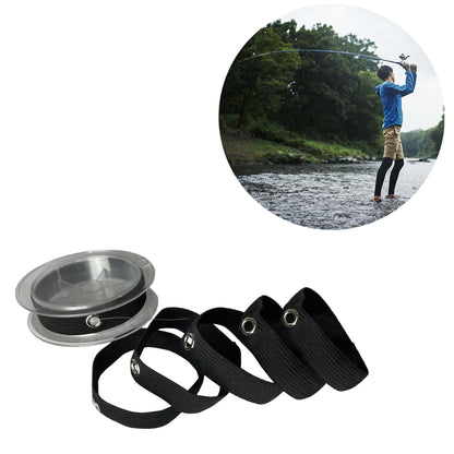 Fishing Line Management Kit (6pcs) - Spool Belt Control System with Line Holder & Reel Fixer - Universal Compatibility