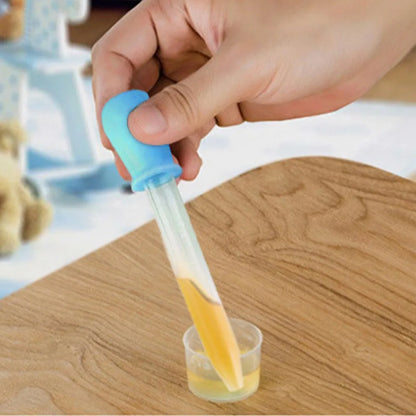 5-Pack 5ml Silicone Pipette Droppers - Multi-Purpose for Medicine, Lab, Eye & Ear Care