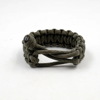 Adjustable 550 Paracord Survival Bracelet - Emergency Parachute Cord for Outdoor Camping & Hiking