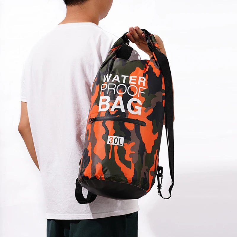 Waterproof Dry Bag Backpack - 30L/15L with Wet Separation Pocket for Kayaking, Boating, Swimming & Outdoor Sports