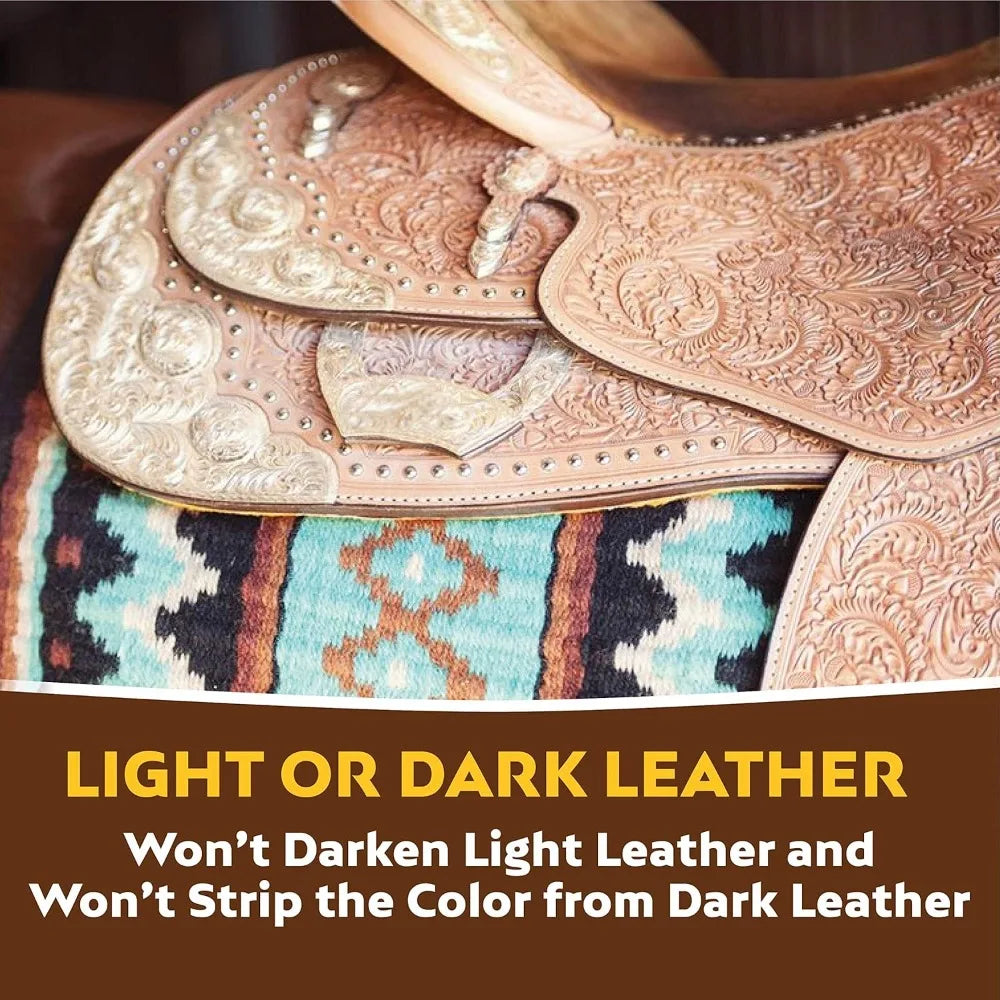 Premium Leather Saddle Cream - Deep Conditioning, Waterproofing & Shine Enhancer for Horse Tack & Gear