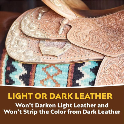 Premium Leather Saddle Cream - Deep Conditioning, Waterproofing & Shine Enhancer for Horse Tack & Gear