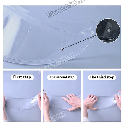 Motorcycle Helmet Visor Lens – Full Face Shield with Anti-UV, Anti-Fog & Anti-Scratch Protection