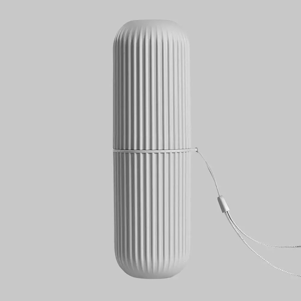 Portable Travel Toothbrush Storage Cup - Compact Bathroom Organizer Case