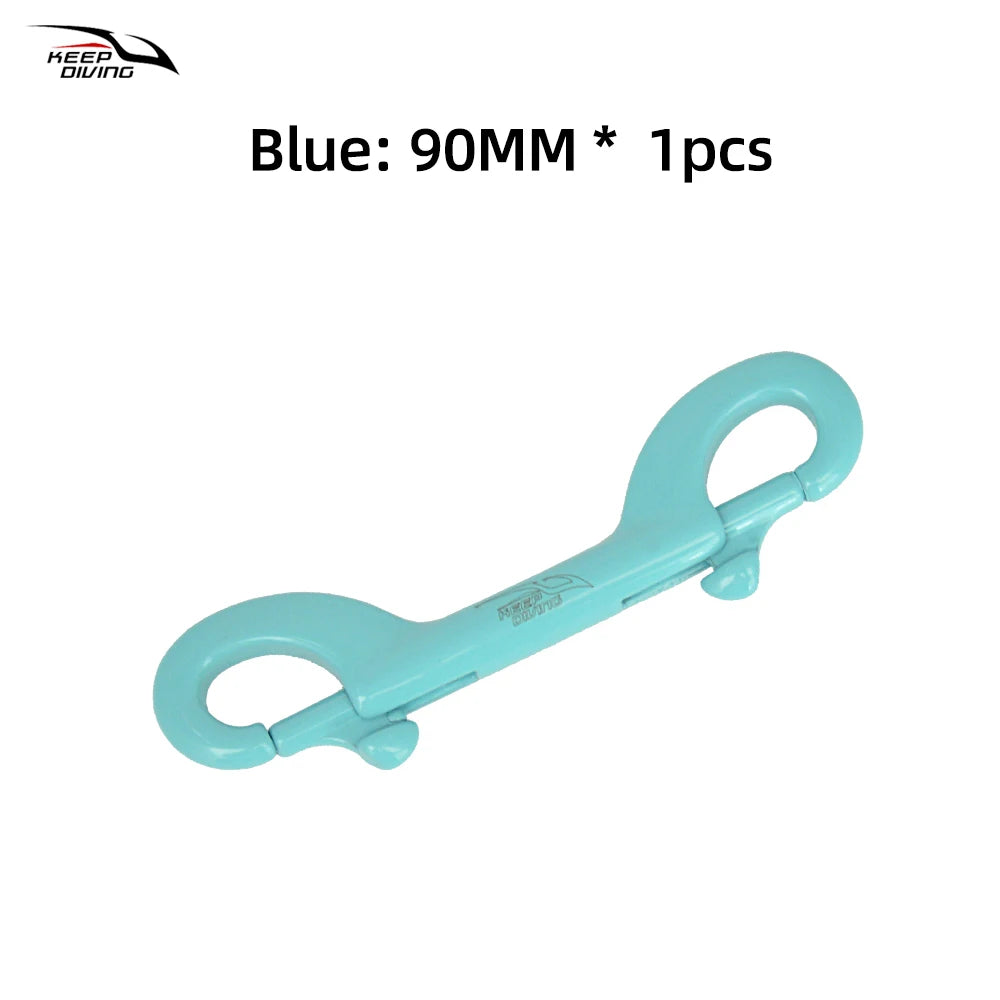 KEEP DIVING 316 Stainless Steel Double-Ended Scuba Diving Hook - BCD Equipment Accessory with Quick Draw Snap Bolt Kit (1 Piece)