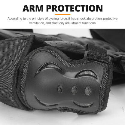 Kids Full Body Motorcycle Armor Set - Protective Vest Jacket with Kneepads for Motocross Riding