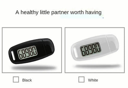 3D Pedometer Step Counter - USB Rechargeable with Backlight Display - Accurate Walking Step Tracker