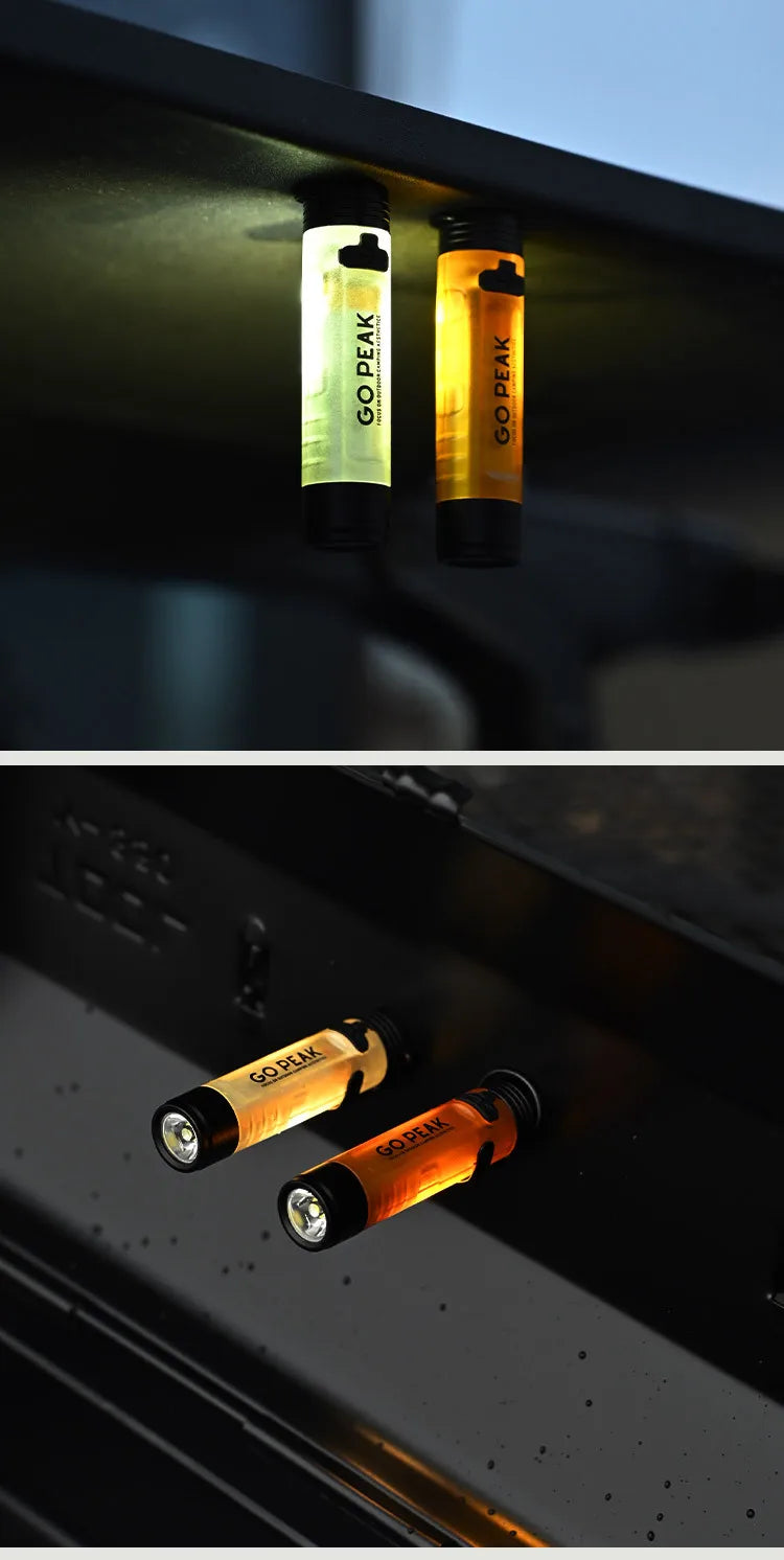 USB Rechargeable LED Mini Flashlight - Gopeak Pocket Keychain Torch with 5050 Chip, Long Endurance for Outdoor Hiking Camping Emergency Trail