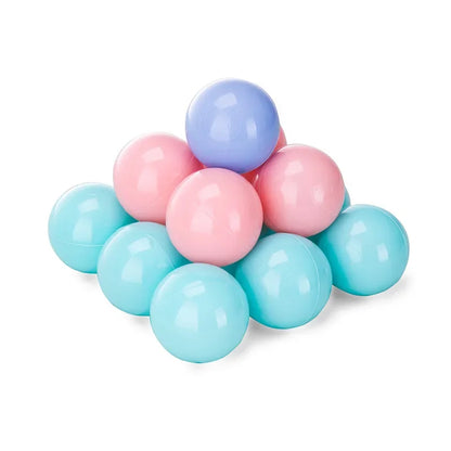 Colorful Ocean Ball Pit Balls - Eco-Friendly Non-Toxic Plastic Play Balls 5.5cm (50pcs Love & Star Shapes)