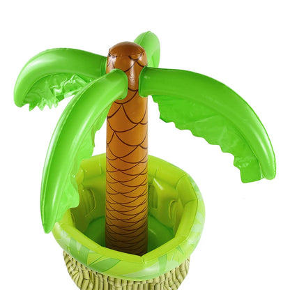 Tropical Palm Tree Inflatable Cooler - Pool Party Drink Holder