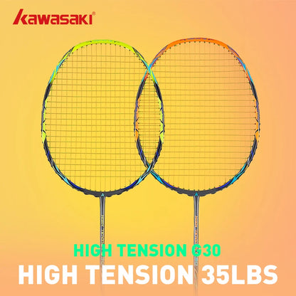 Kawasaki Badminton Racket New Professional HIGH TENSION 35LBS 100% Graphite Badminton Racquet  HIGH TENSION G30 WITH STRUNG