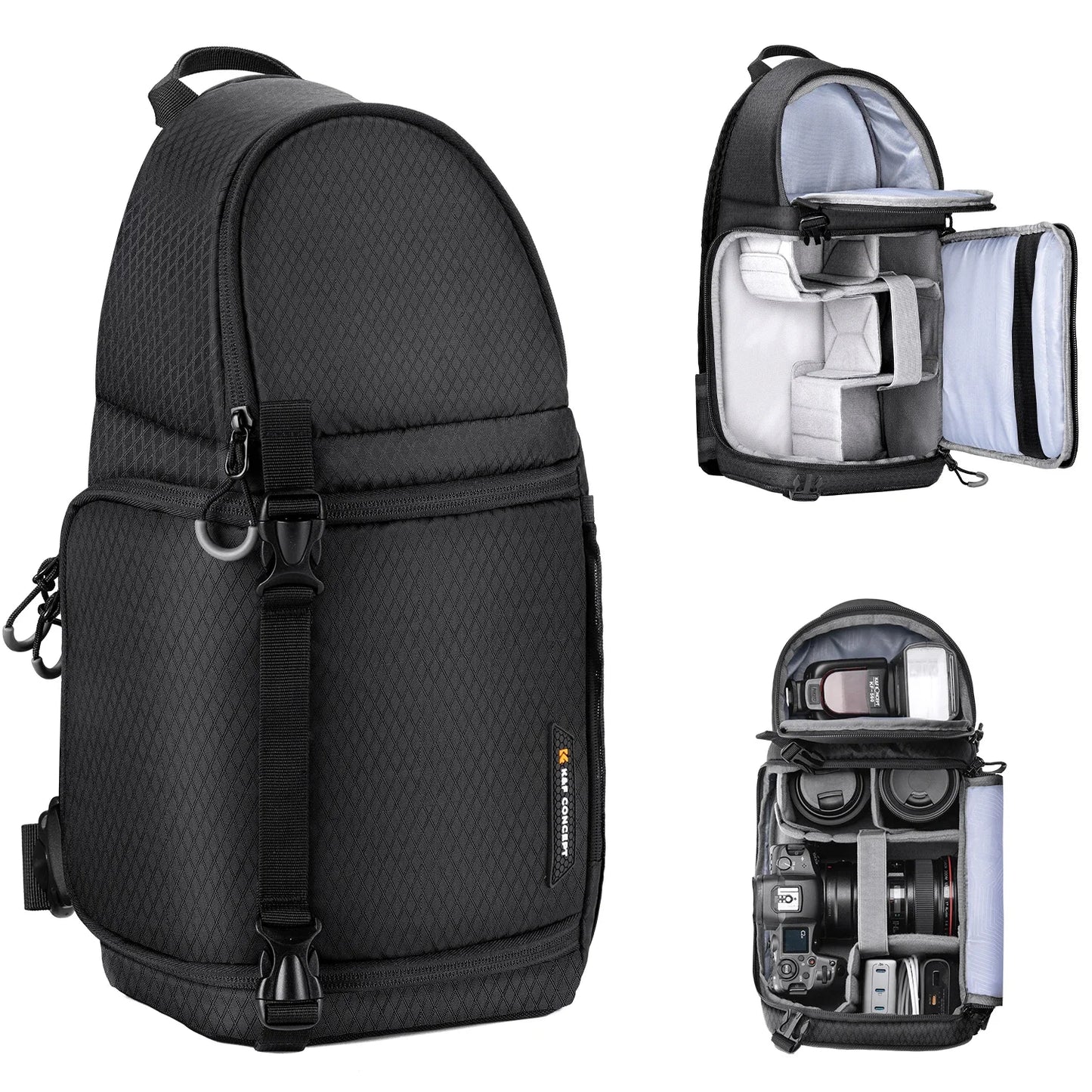 Camera Sling Backpack 10L - Waterproof DSLR/SLR Photography Bag