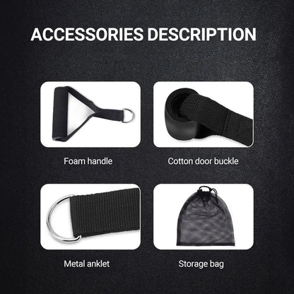 Premium Resistance Bands Set for Bodybuilding and Muscle Training