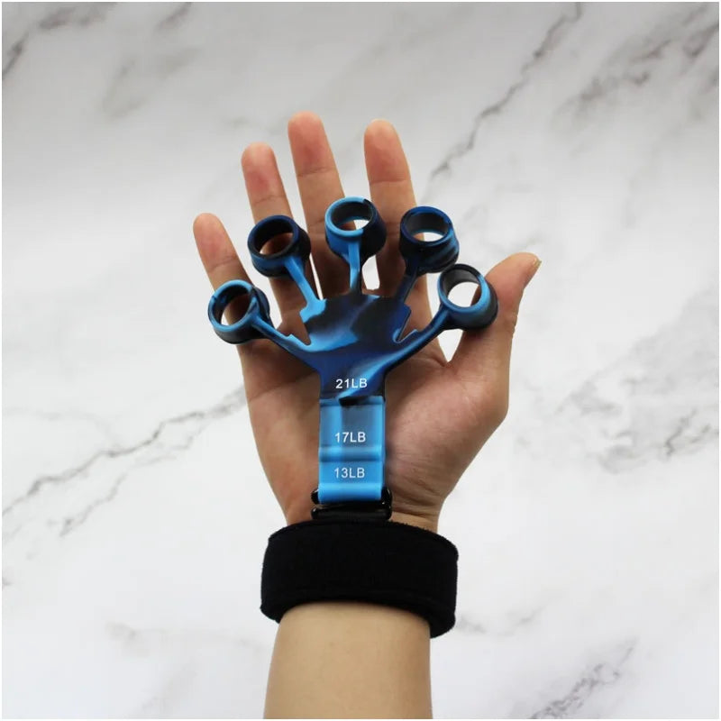 Finger Exerciser & Hand Strengthener - 6 Resistance Levels for Guitar Training, Rehabilitation & Recovery