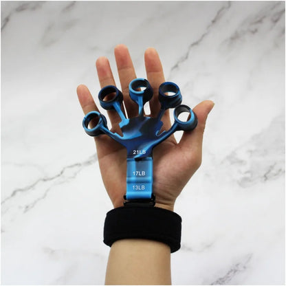 Finger Exerciser & Hand Strengthener - 6 Resistance Levels for Guitar Training, Rehabilitation & Recovery