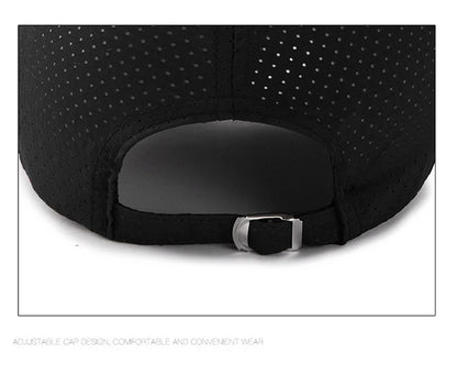 Unisex Quick-Dry Baseball Cap - Adjustable Outdoor Sun Hat for Golf & Fishing