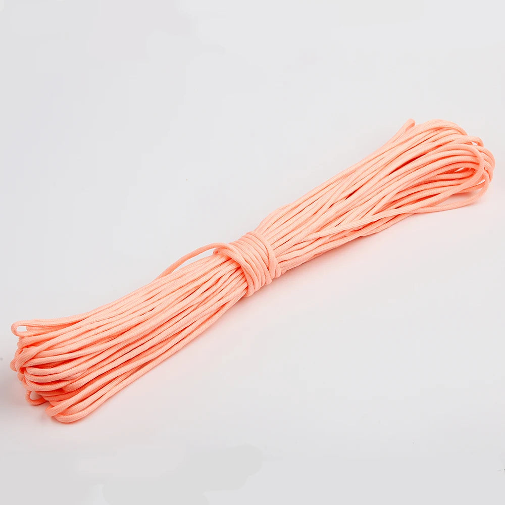 Tactical Glow-in-Dark Paracord - 550lb 9-Core 4mm Nylon Survival Rope for Camping & Outdoor Adventures