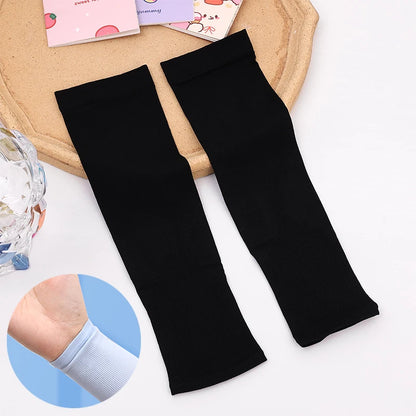 Kids Ice Silk Cooling Arm Sleeves - UV Sun Protection Elastic Sleeves for Boys & Girls Ages 4-12 (Summer Sports & Beach)