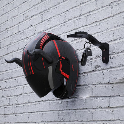 Multipurpose Wall Mount Hooks - Motorcycle Helmet Rack Hanger for Home Kitchen Cabinet Luggage Jacket