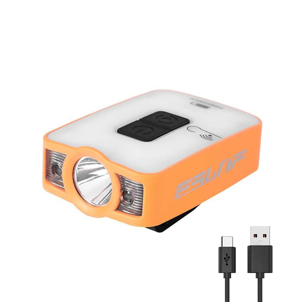 Rechargeable LED Hat Clip Light - XPG+COB 200LM Outdoor Headlamp with 1200mAh Battery, USB/Type-C Charging for Hiking, Emergency & Car Use