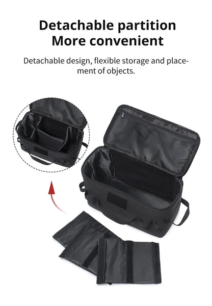 Large Capacity Camping Gas Canister Storage Bag - Multi-Purpose Outdoor Cookware & Ground Nail Tool Organizer Kit