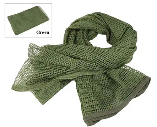 75" x 35" Tactical Camouflage Mesh Scarf - Polyester-Cotton Camo Net for Hunting, Shooting & Outdoor Sports